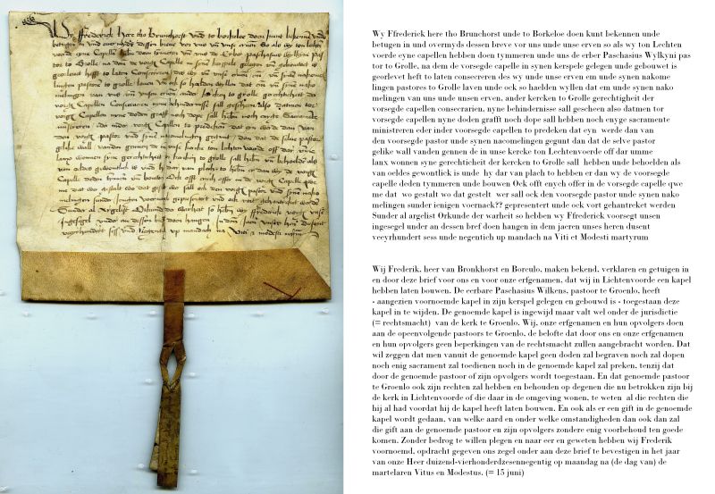 Stichtingsakte Kapel te Lichtenvoorde